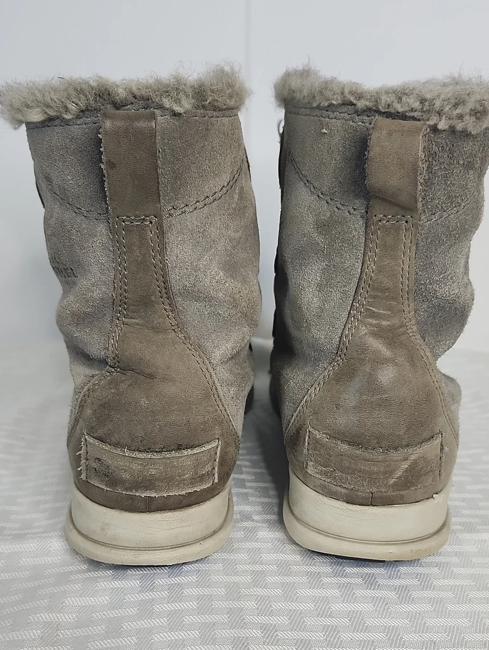 Sorel Boots Leather Faux Fur Ankle